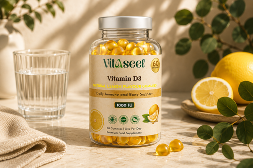 Vitaseel Vitamin D3 Natural Lemon Flavour Gummies